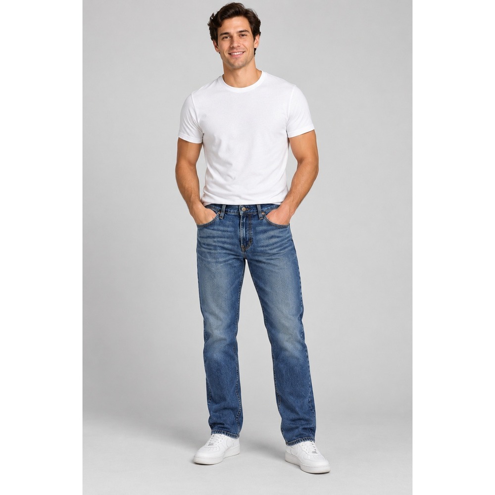 Hollister Classic Straight Jeans Mens 29x32 Blue Epic Flex Denim Workwear Casual